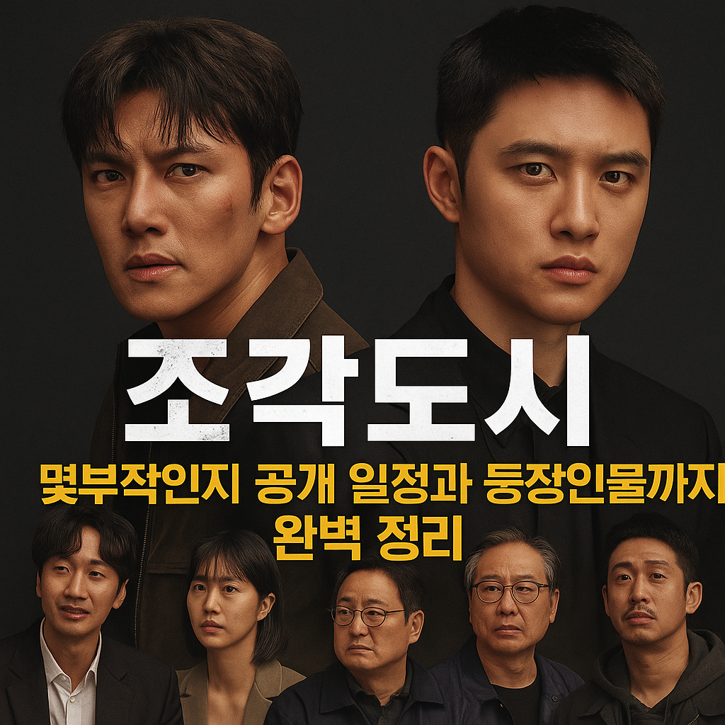 조각도시 몇부작인지 공개 일정과 등장인물 소개 완벽 정리