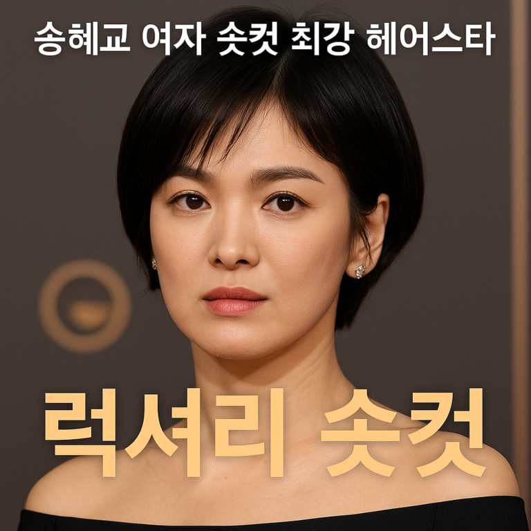송혜교 여자 숏컷 최강자 헤어스타일 2025 시상식 레전드 비주얼 분석