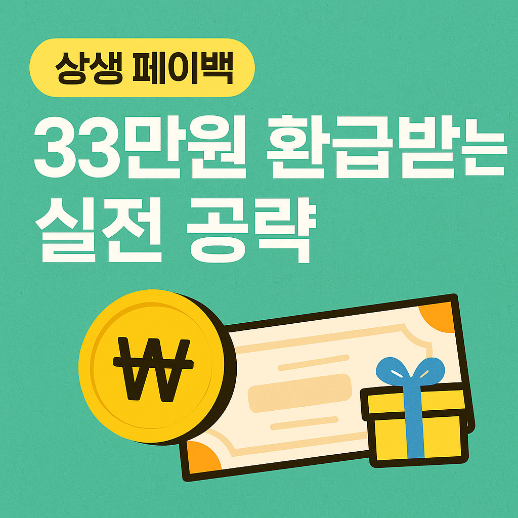 상생페이백 33만원 환급 실전