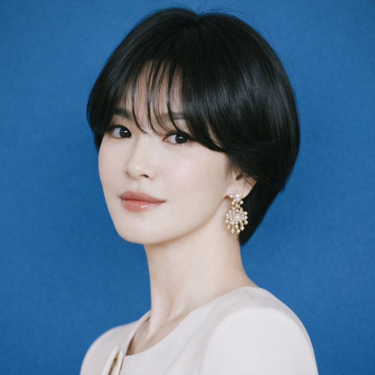 송혜교 뱀파이어 숏컷 변신 스타일 따라잡기, 40대 여성들을 위한 동안미 헤어 꿀팁