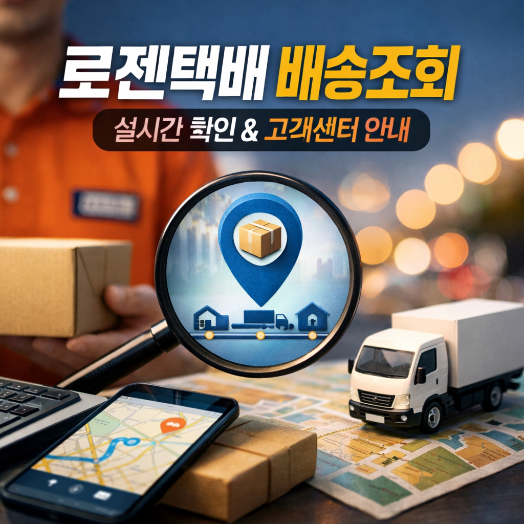 로젠택배 배송조회 송장번호 실시간 확인과 고객센터 전화번호