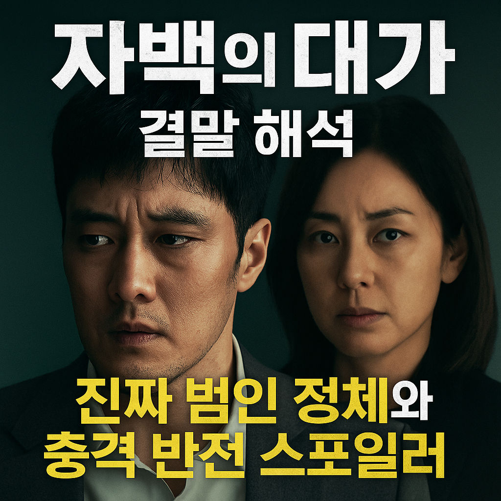 자백의 대가 결말 해석 진짜 범인 정체와 충격 반전 스포일러