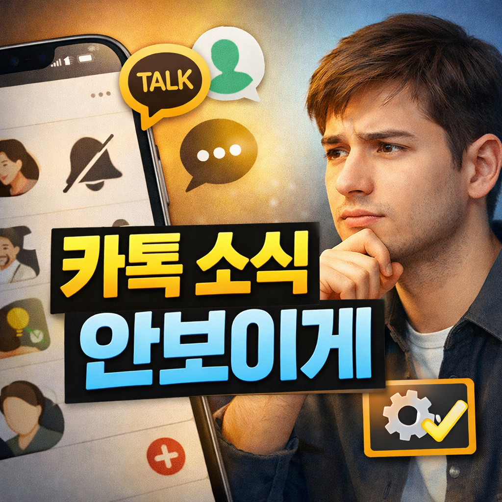 카톡 소식 안보이게
